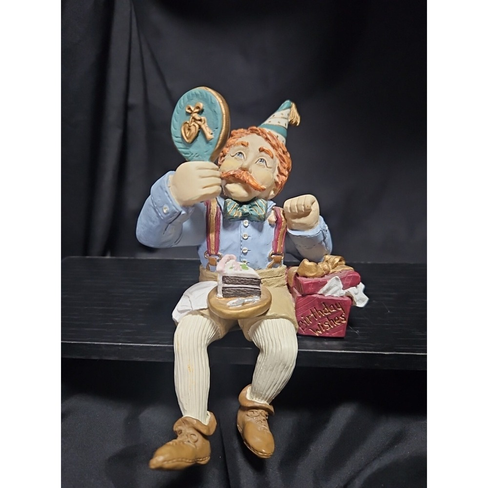 Vintage Shenandoah Designs Shelf Sitter KEEPER OF BIRTHDAY WISHES FIGURINE